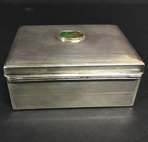 Hammered Silver Jewelry Box 